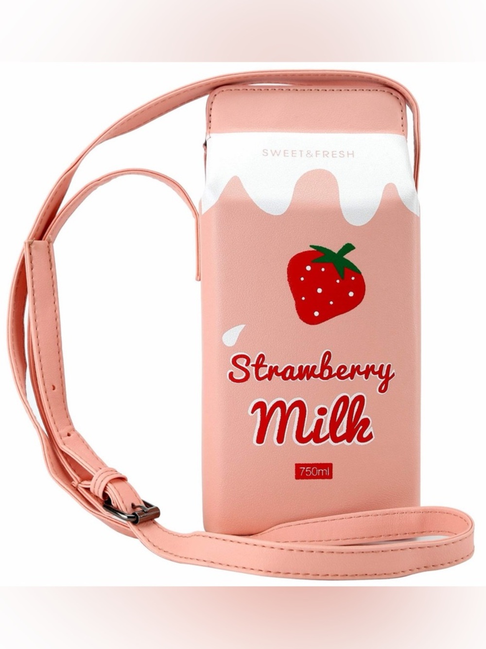 Strawberry Milk Crossbody Bag